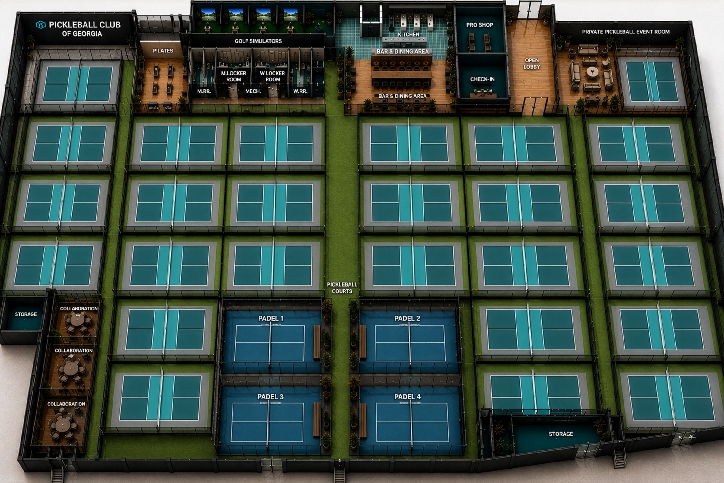 PCGA pickleball courts